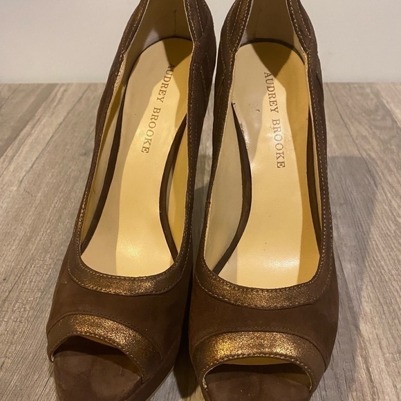 AUDREY Brooke Sz8.5 Multi SuedeStiletto - Picture 2 of 5